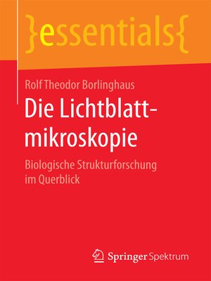 cover image of Die Lichtblattmikroskopie